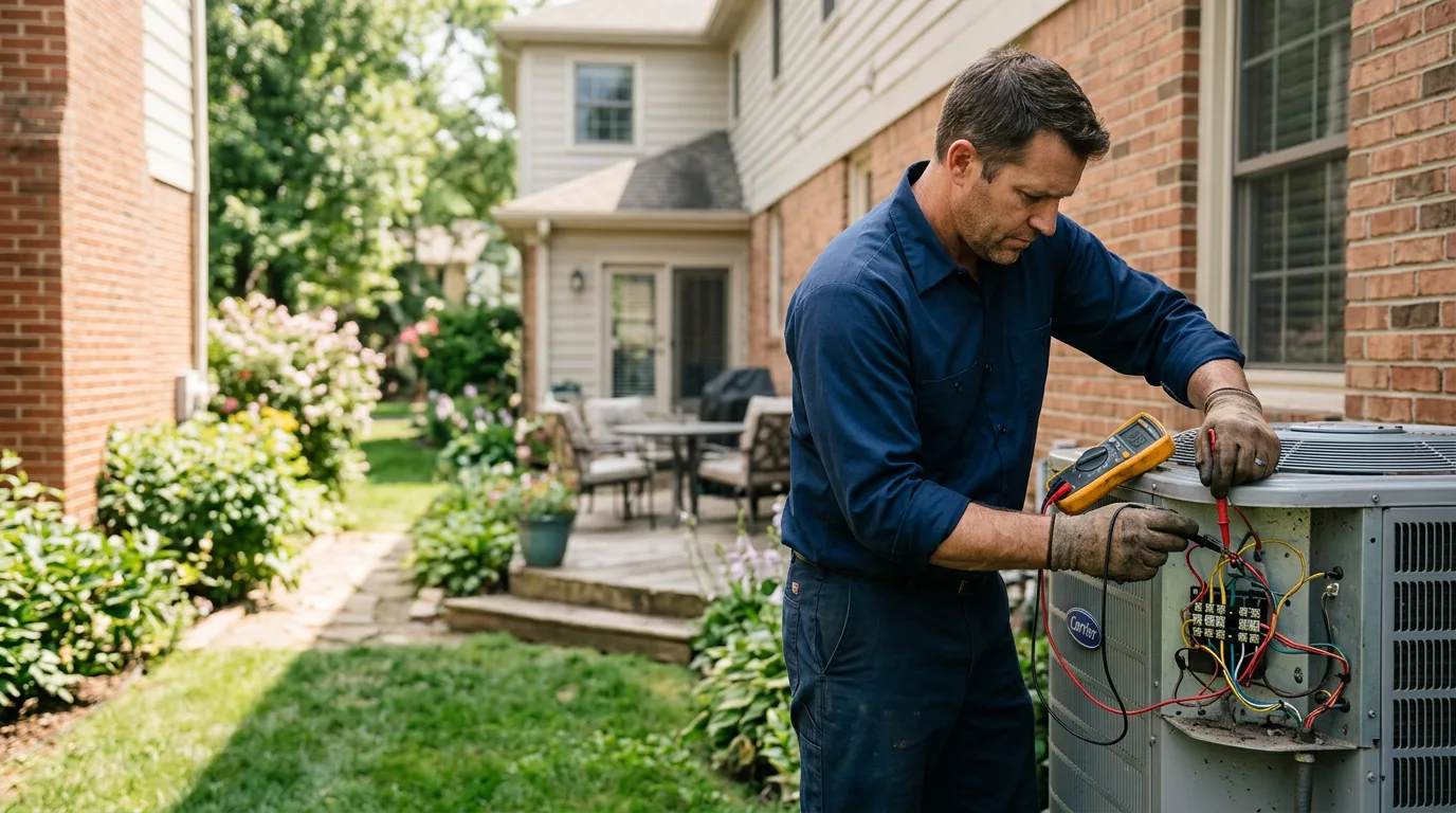HVAC technician working near Minden, NV